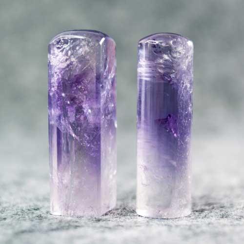 頂級紫冰種紫水晶開運印章/乙顆